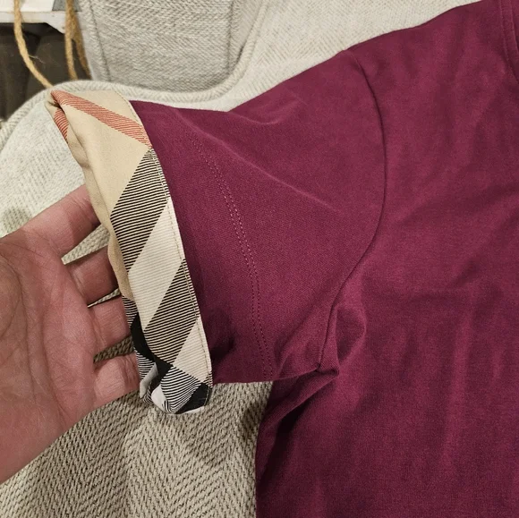 Authentic Burberry short sleeve shirt women's Medium